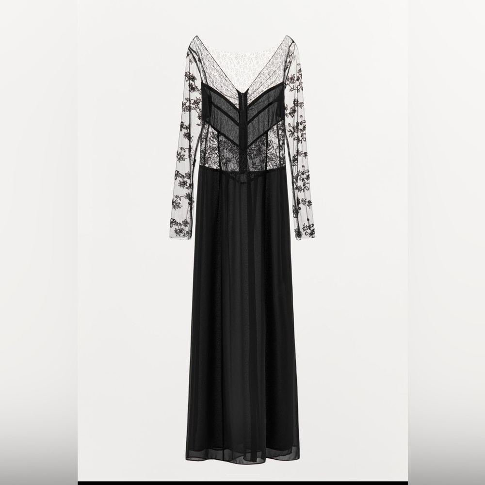 NWT Zara combination lace dress with beading